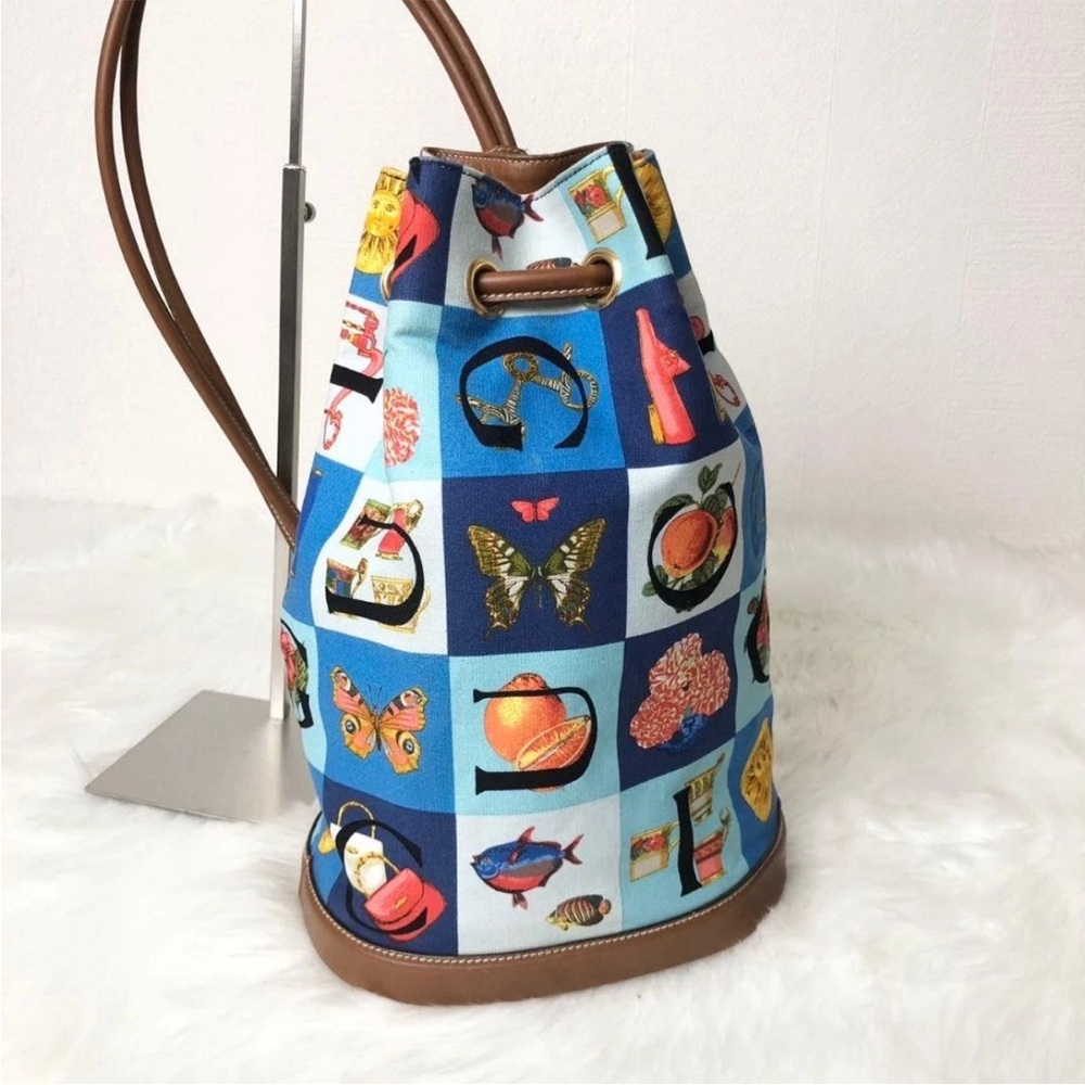 Gucci Blue Patterned Women's Backpack - image 1